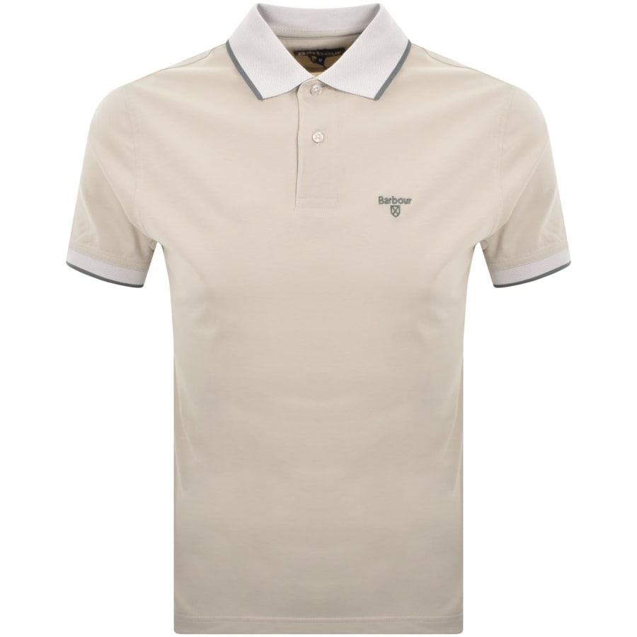 Image number 1 for Barbour Cornsay Polo T Shirt Mist Beige