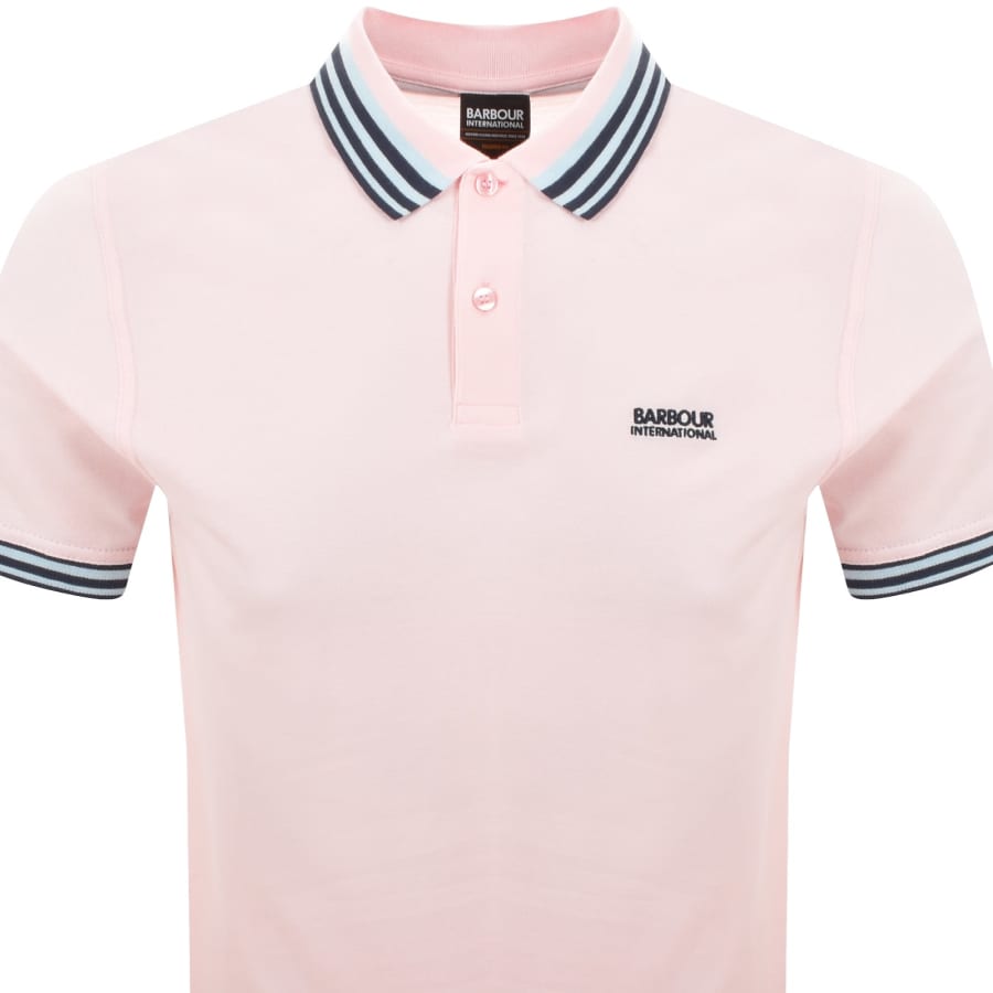 Image number 2 for Barbour International Caleb Polo T Shirt Pink