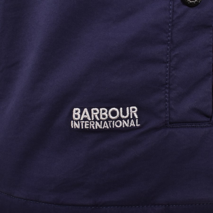 Image number 3 for Barbour International Hayden Overshirt Navy