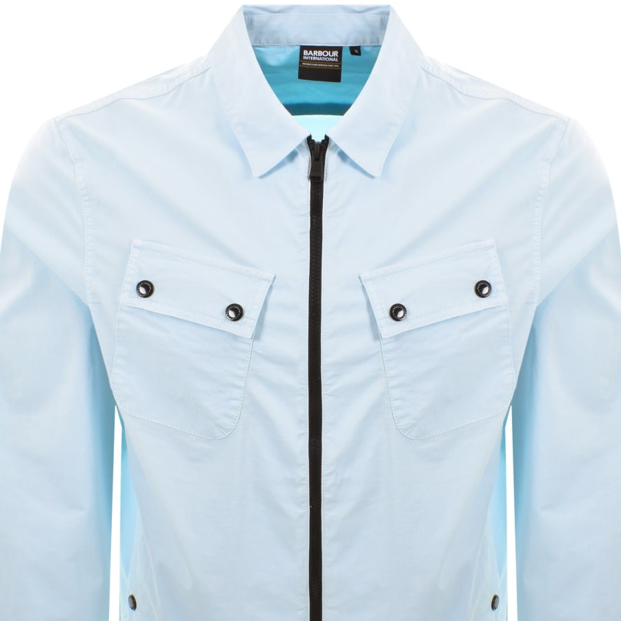 Image number 2 for Barbour International Hayden Overshirt Blue