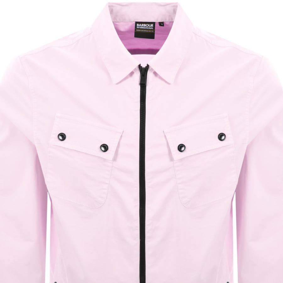 Image number 2 for Barbour International Hayden Overshirt Pink