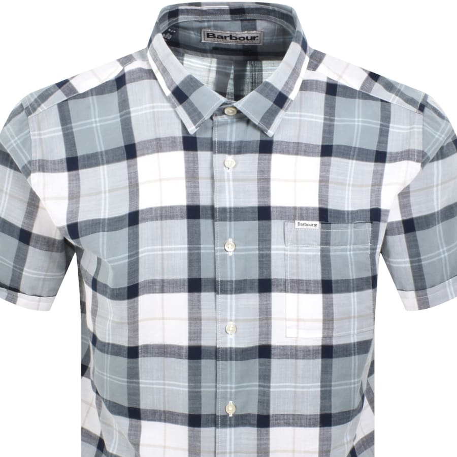 Image number 2 for Barbour Gordon Short Sleeved Shirt Green