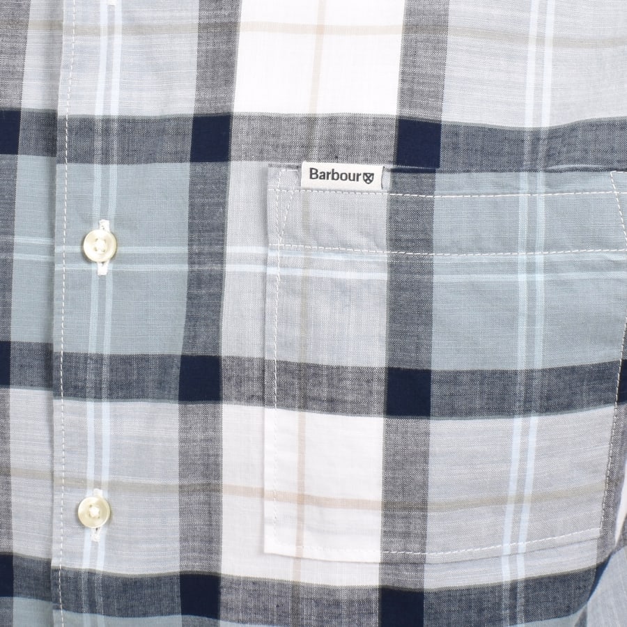 Image number 3 for Barbour Gordon Short Sleeved Shirt Green