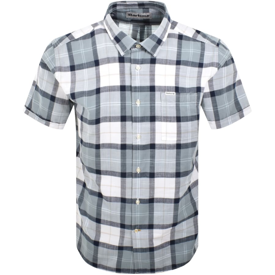 Image number 1 for Barbour Gordon Short Sleeved Shirt Green