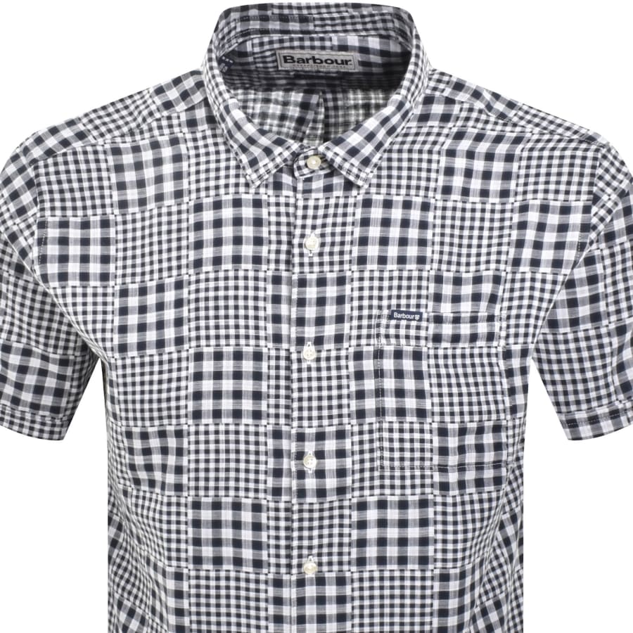 Image number 2 for Barbour Willowbeach Short Sleeved Shirt Navy