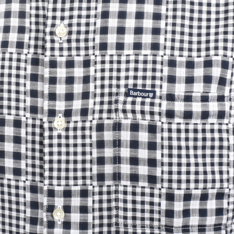 Image number 3 for Barbour Willowbeach Short Sleeved Shirt Navy