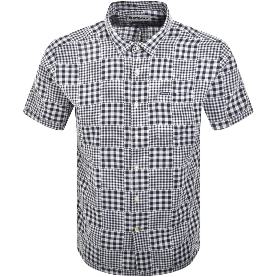 Image number 1 for Barbour Willowbeach Short Sleeved Shirt Navy