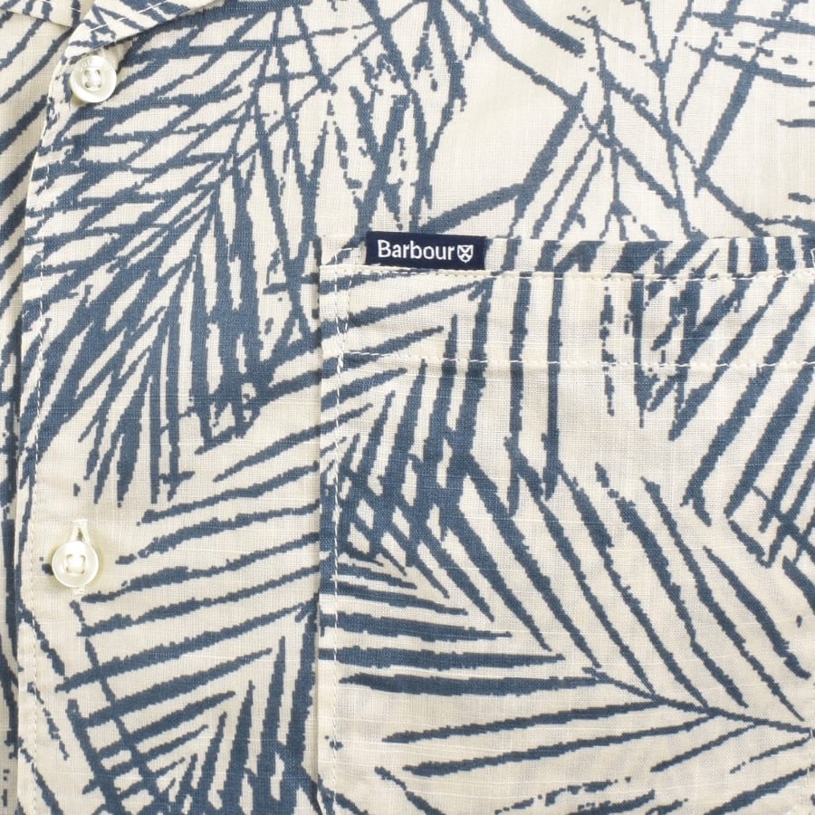 Image number 3 for Barbour Falmouth Short Sleeved Shirt Beige