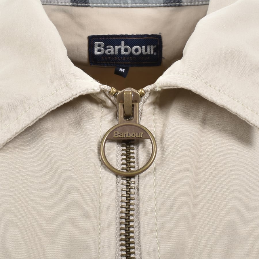 Image number 4 for Barbour Glendale Overshirt Beige