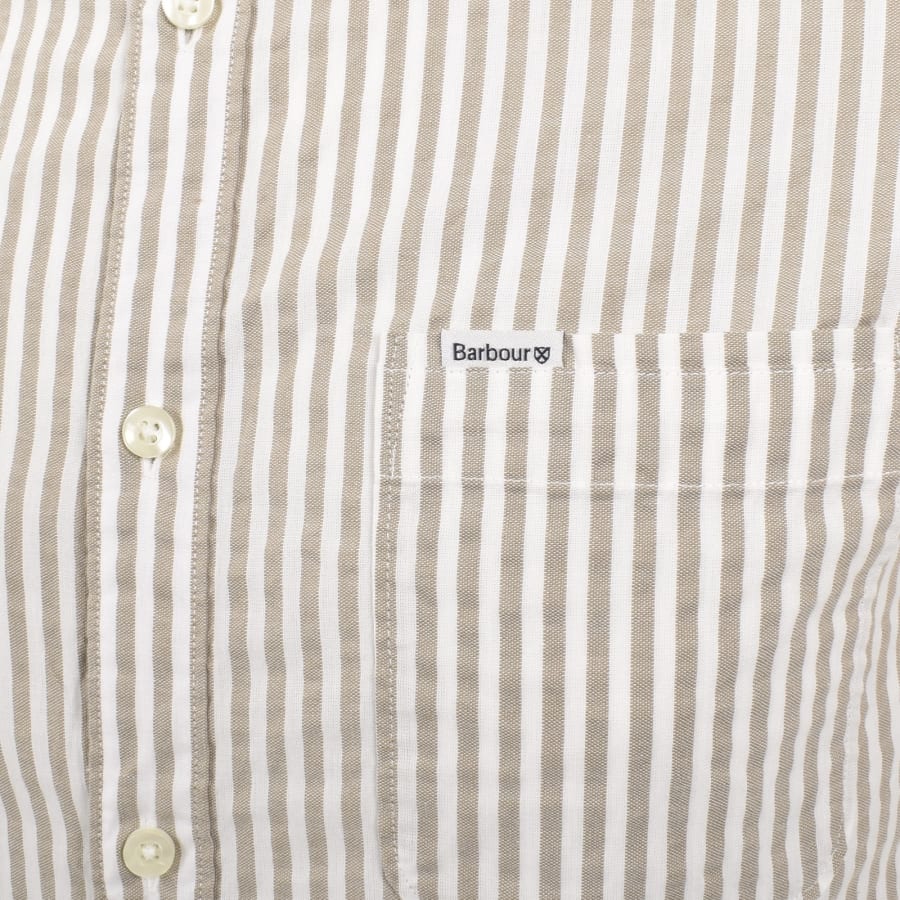 Image number 3 for Barbour Cresswell Short Sleeve Shirt Beige