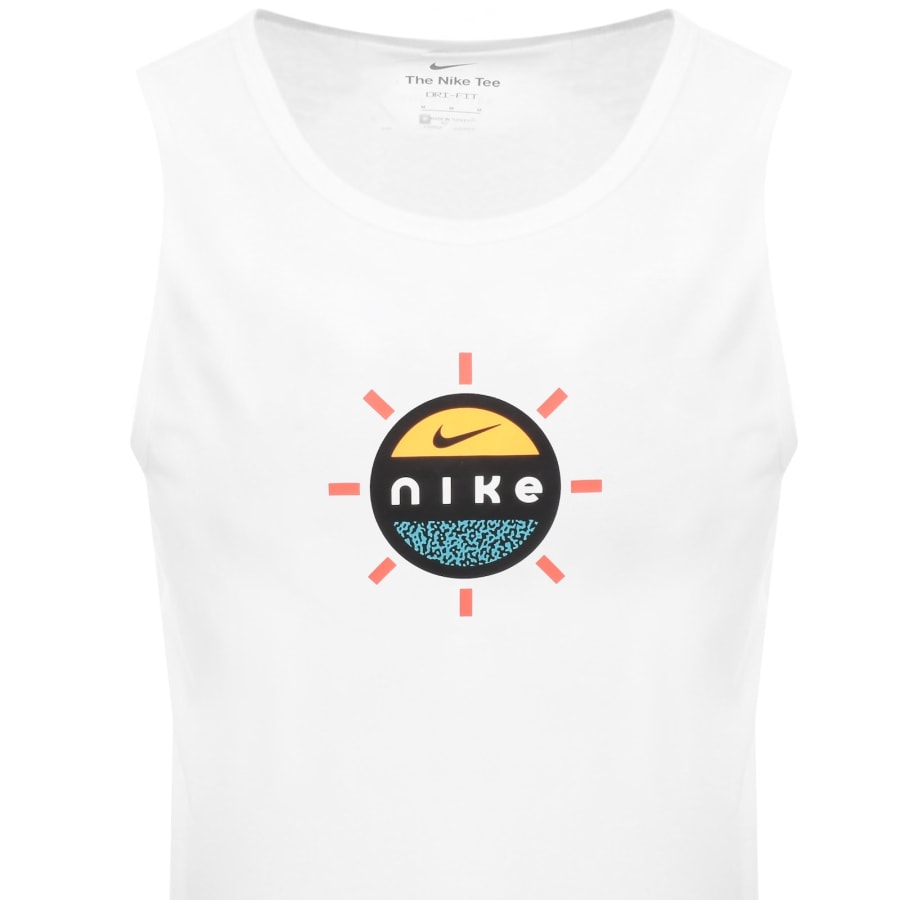 Image number 2 for Nike Graphic Logo Vest T Shirt White