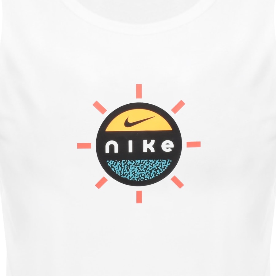 Image number 3 for Nike Graphic Logo Vest T Shirt White