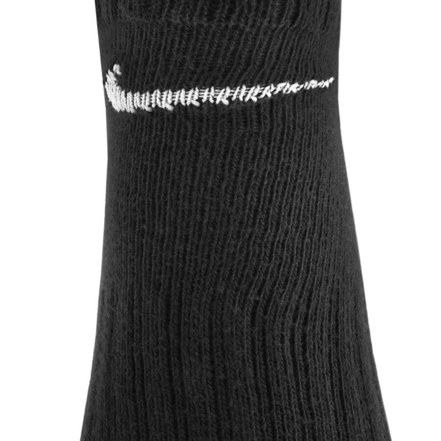 Image number 3 for Nike 6 Pack No Show Trainer Socks Black