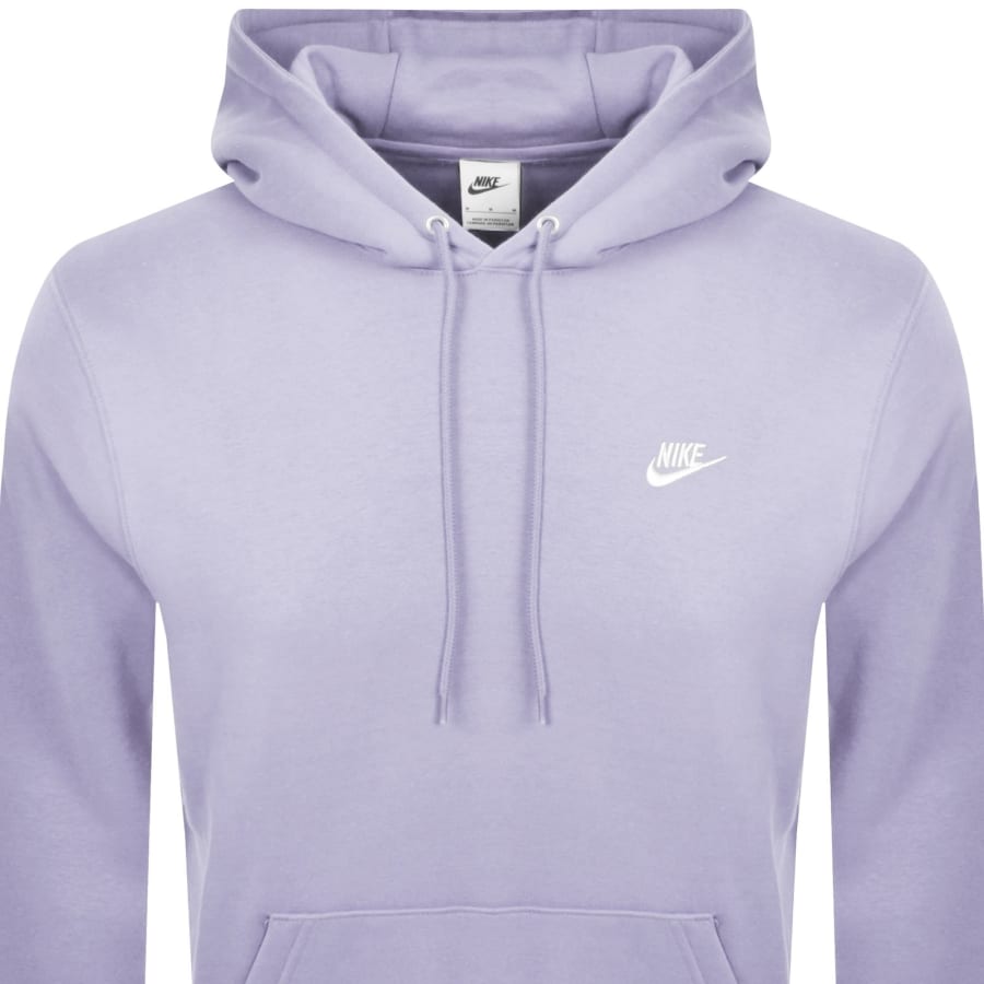 Image number 2 for Nike Club Hoodie Purple