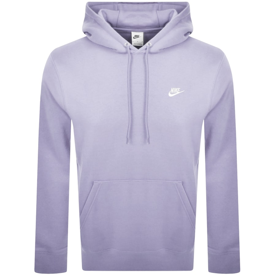 Image number 1 for Nike Club Hoodie Purple