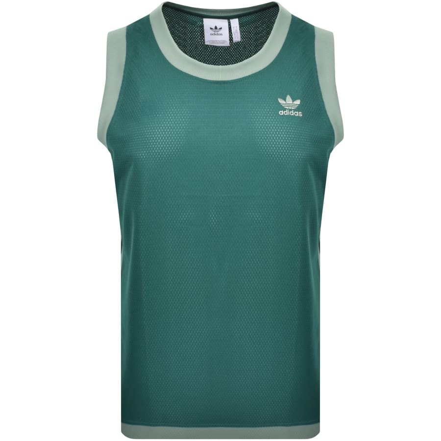 Image number 2 for adidas Originals Mockeyelet Vest Green