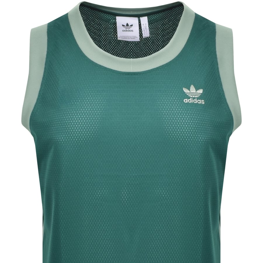 Image number 3 for adidas Originals Mockeyelet Vest Green