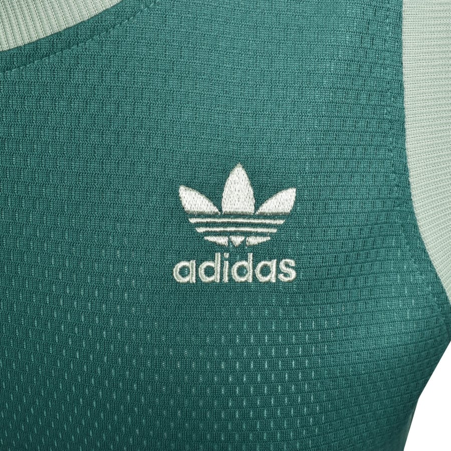 Image number 4 for adidas Originals Mockeyelet Vest Green