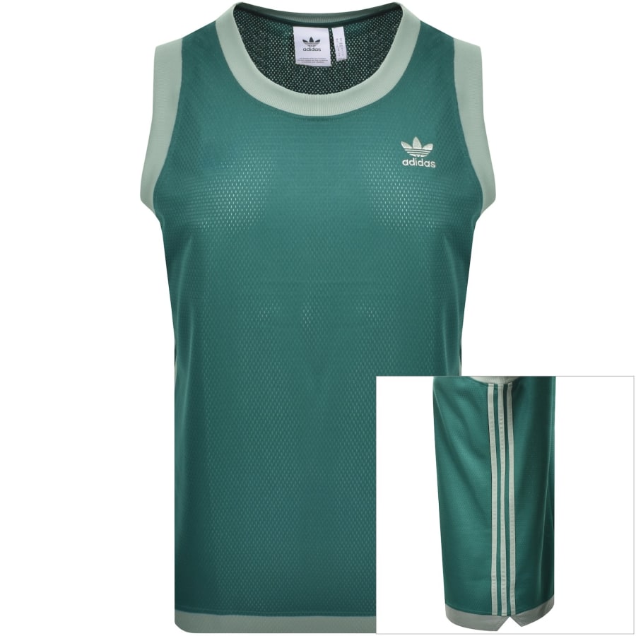 Image number 1 for adidas Originals Mockeyelet Vest Green