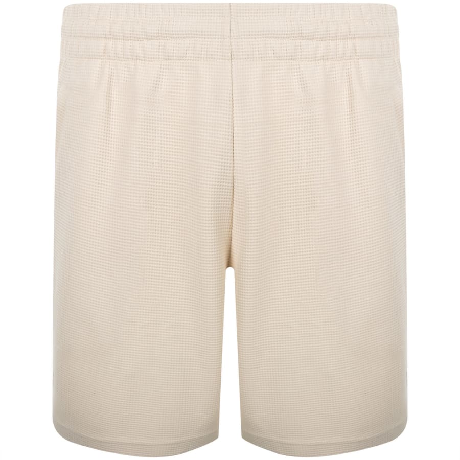 Image number 2 for adidas Originals Trefoil Waffle Shorts Beige
