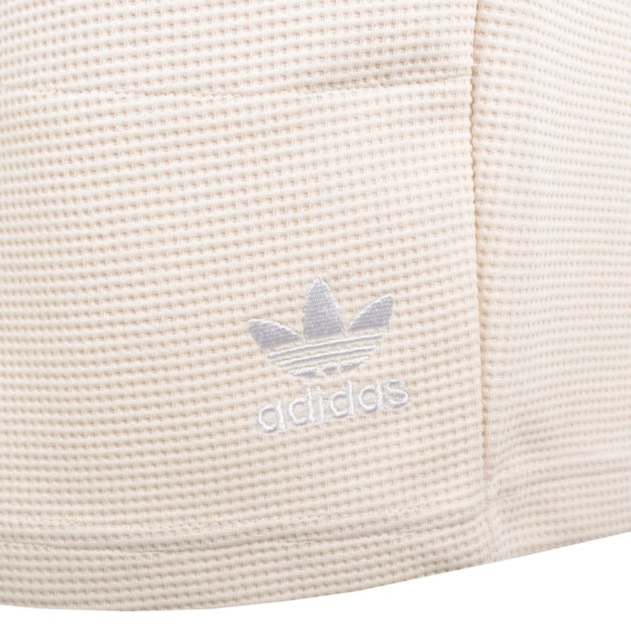 Image number 3 for adidas Originals Trefoil Waffle Shorts Beige