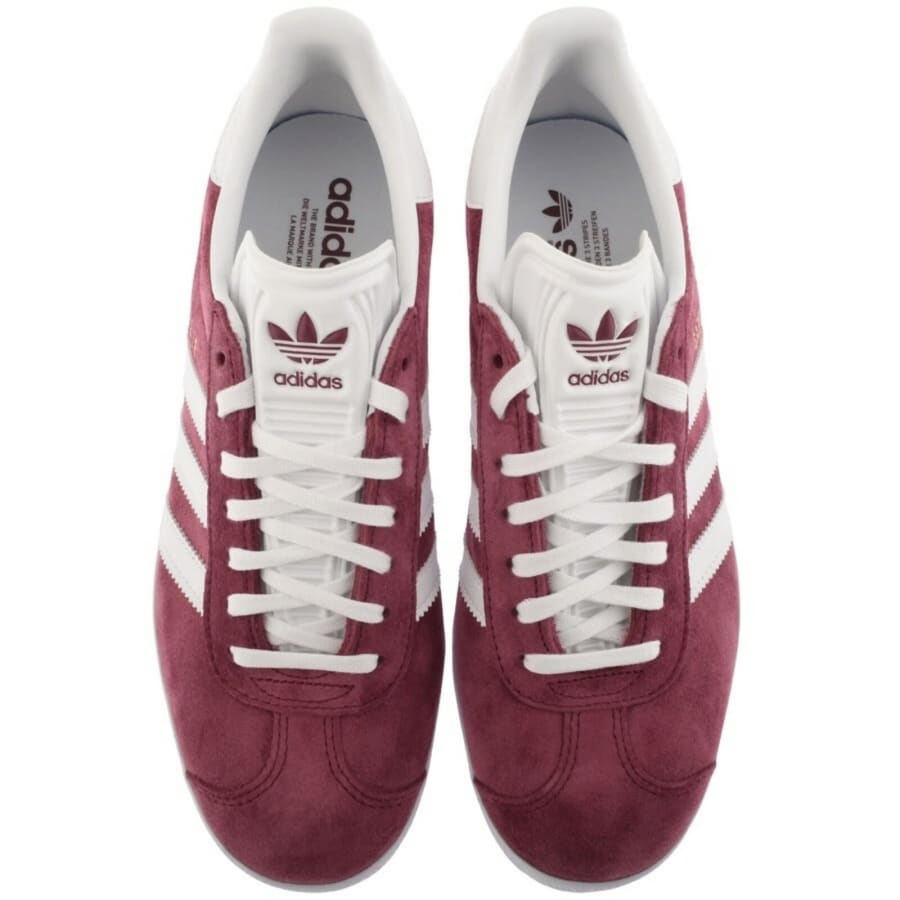 Image number 3 for adidas Originals Gazelle Trainers Burgundy