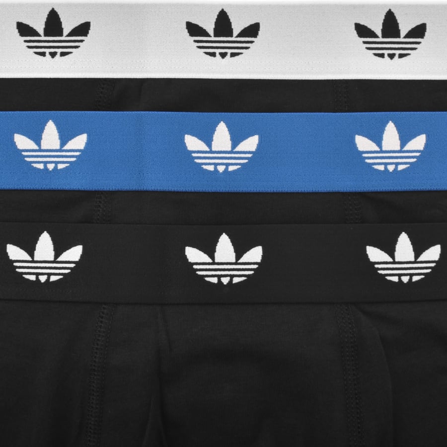 Image number 5 for adidas Originals 3 Pack Trunks Black