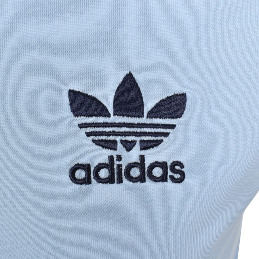 Image number 3 for adidas Originals 3 Stripes T Shirt Blue