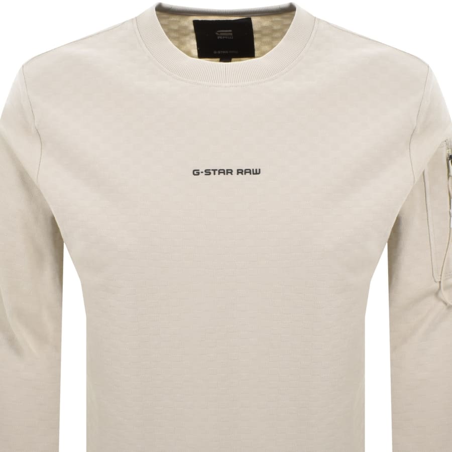 Image number 2 for G-Star Tweeter Long Sleeve T Shirt Whitebait