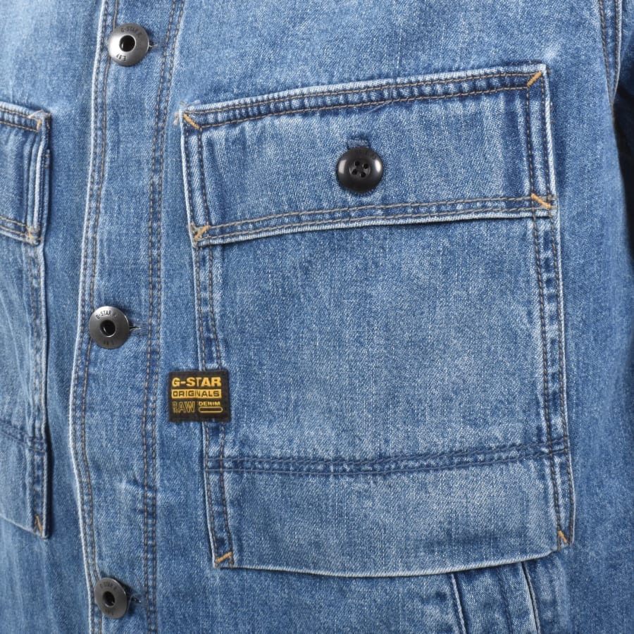 Image number 5 for G-Star Mosa Denim Overshirt Blue