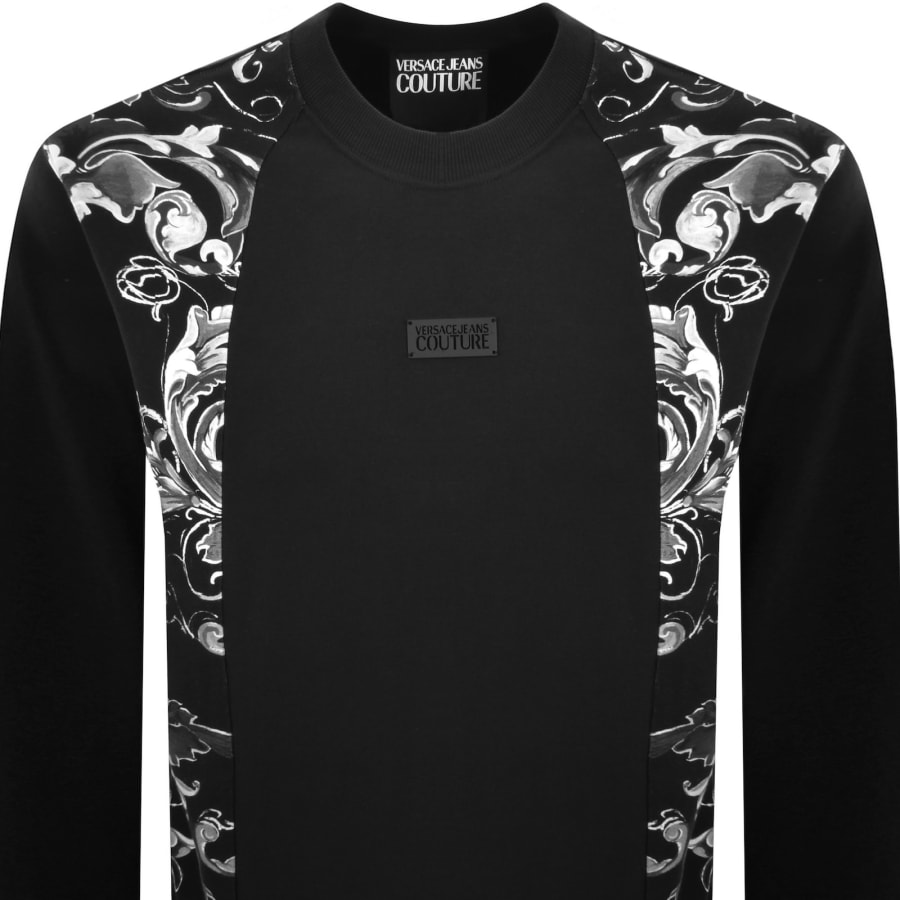 Image number 2 for Versace Jeans Couture Baroque Sweatshirt Black