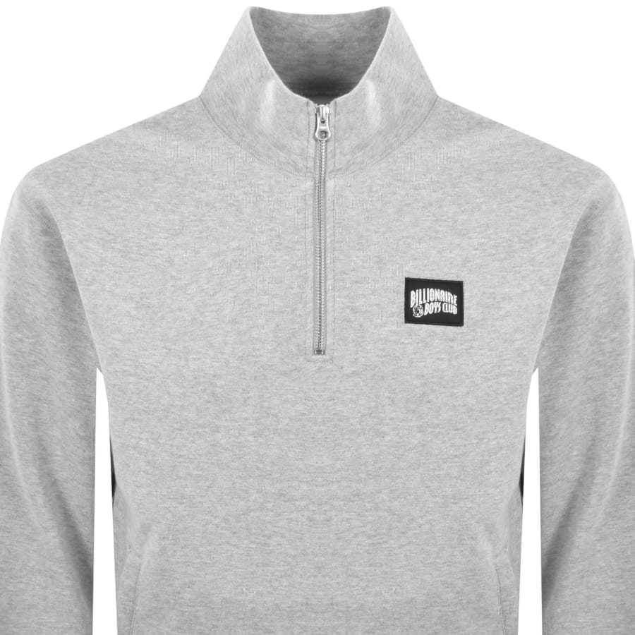 Image number 2 for Billionaire Boys Club Quarter Zip Sweatshirt Grey