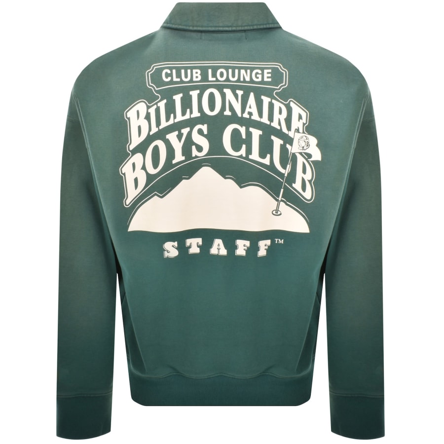 Image number 5 for Billionaire Boys Club Quarter Zip Sweatshirt Green