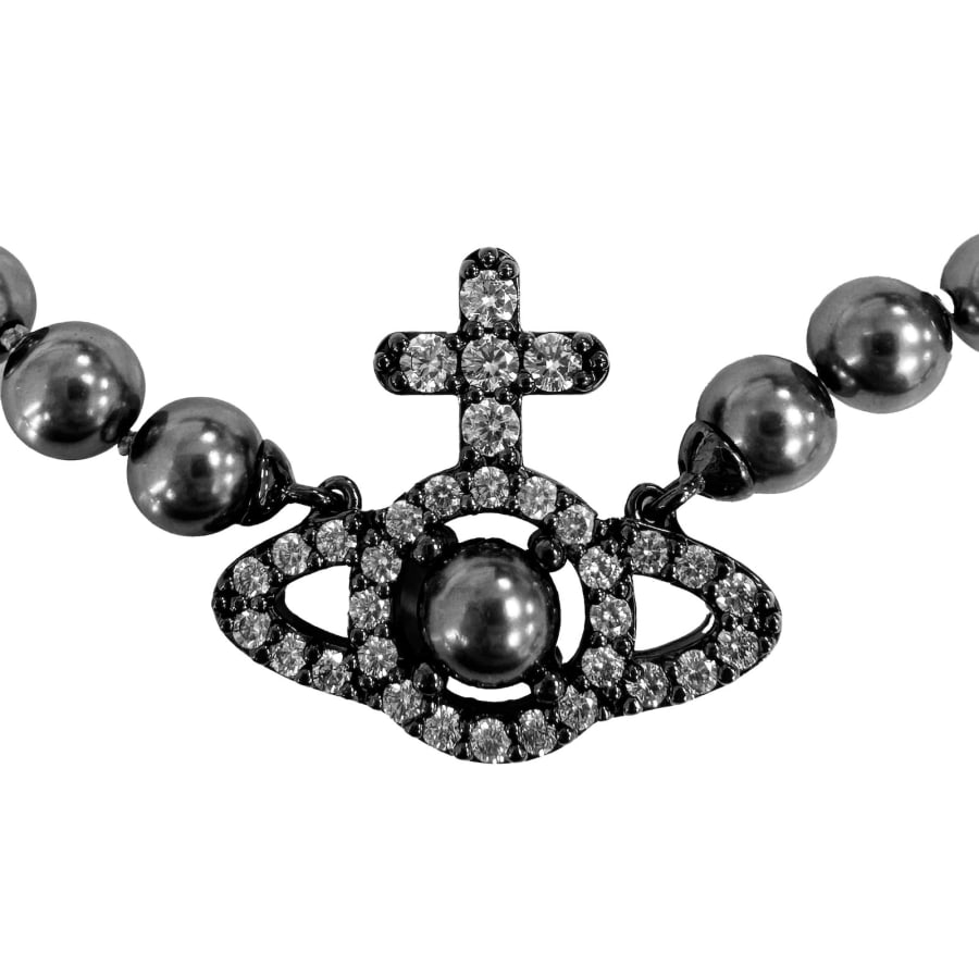 Image number 2 for Vivienne Westwood Olympia Pearl Necklace Silver