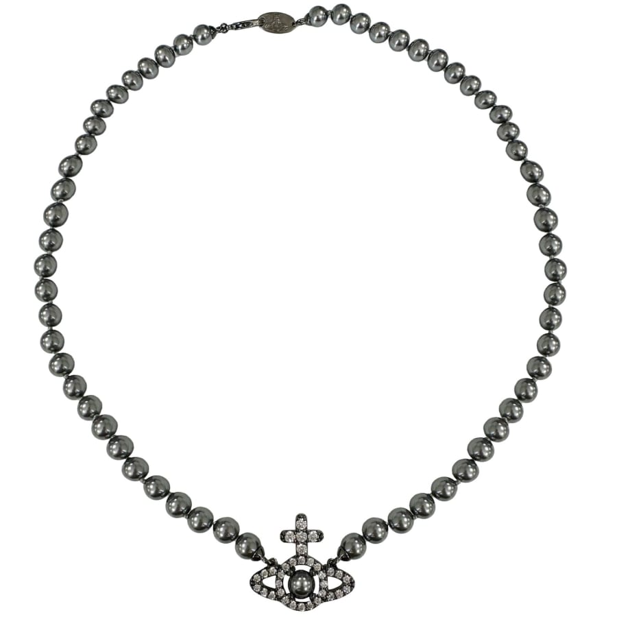 Image number 1 for Vivienne Westwood Olympia Pearl Necklace Silver