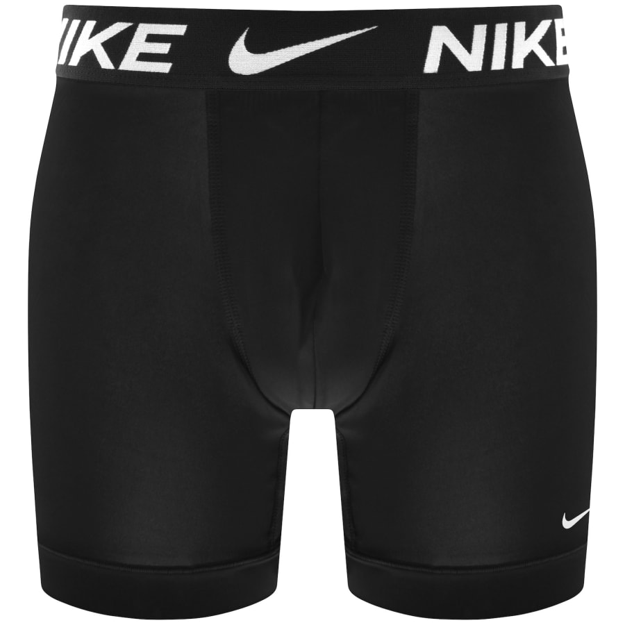 Image number 3 for Nike Essential Micro 3 Pack Boxer Briefs Black