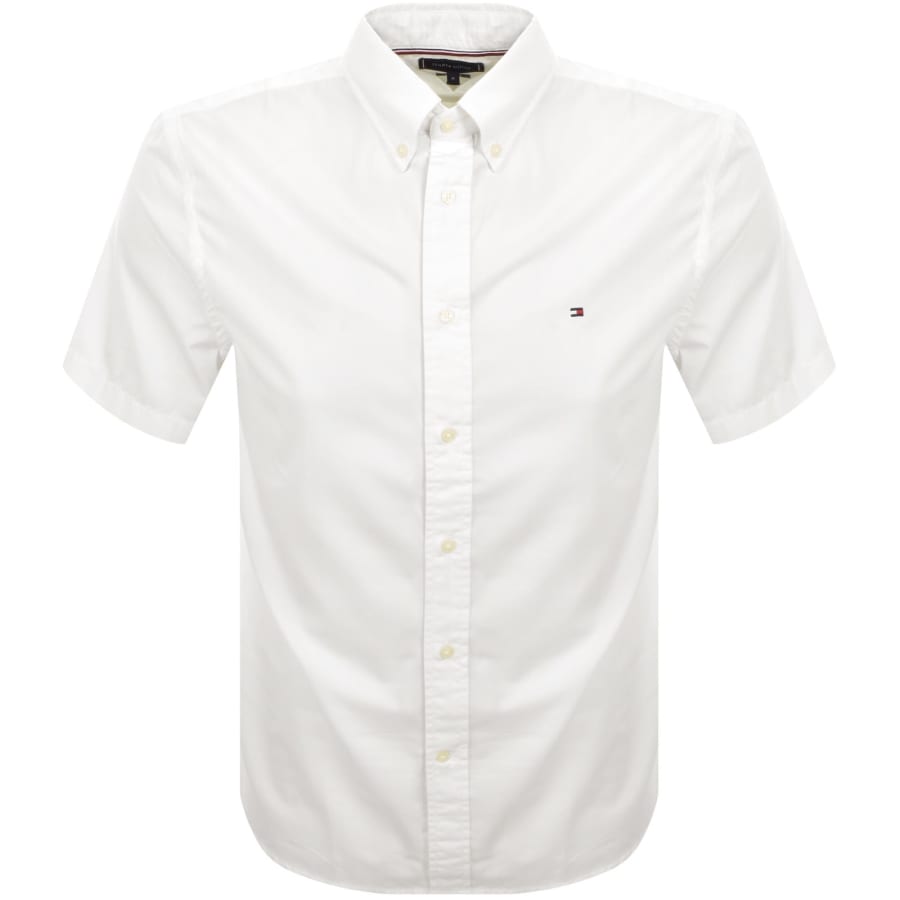 Image number 1 for Tommy Hilfiger Flex Poplin Shirt White