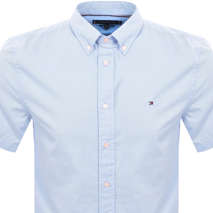 Image number 2 for Tommy Hilfiger Flex Poplin Shirt Blue