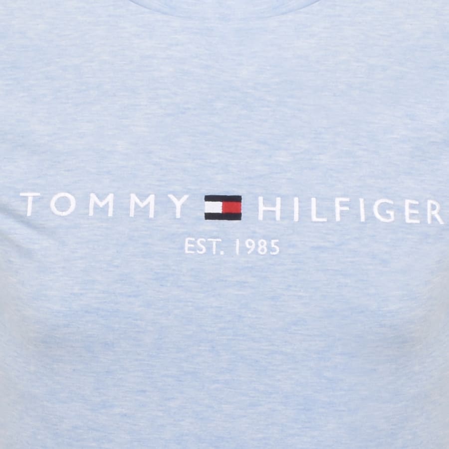 Image number 3 for Tommy Hilfiger Logo Slim Fit T Shirt Blue