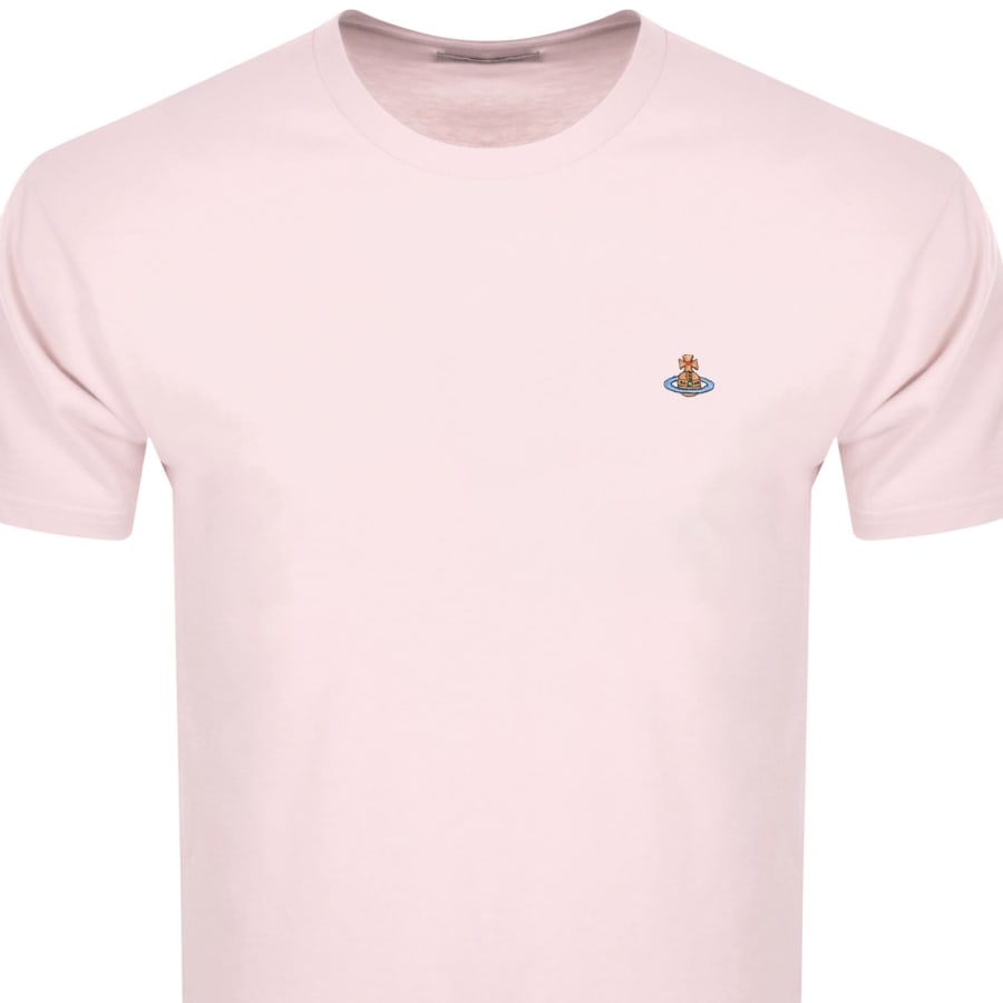 Image number 2 for Vivienne Westwood Classic Logo T Shirt Pink