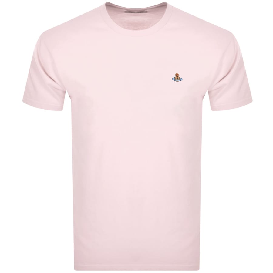 Image number 1 for Vivienne Westwood Classic Logo T Shirt Pink