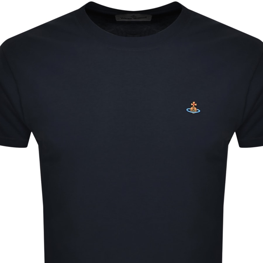 Image number 2 for Vivienne Westwood Classic Logo T Shirt Navy