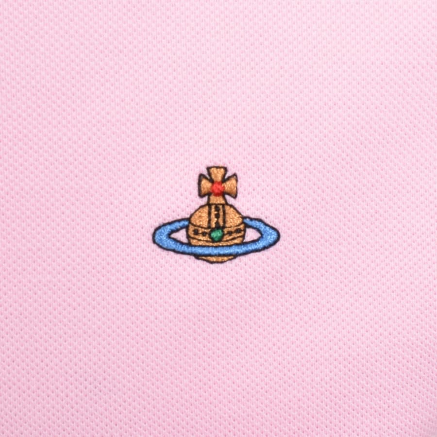 Image number 3 for Vivienne Westwood Classic Polo T Shirt Pink