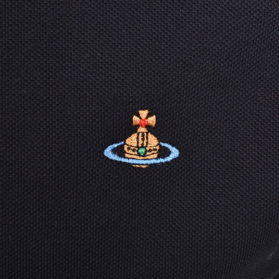 Image number 3 for Vivienne Westwood Classic Polo T Shirt Navy