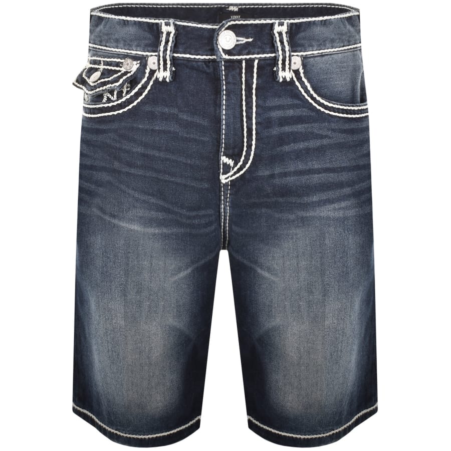 Image number 2 for True Religion Vinny Rope Stitch Shorts Blue