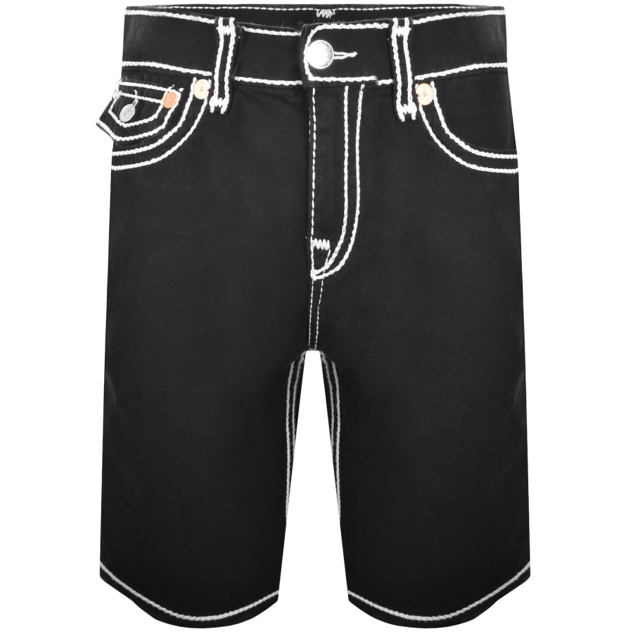 Image number 2 for True Religion Bobby Rope Stitch Shorts Black