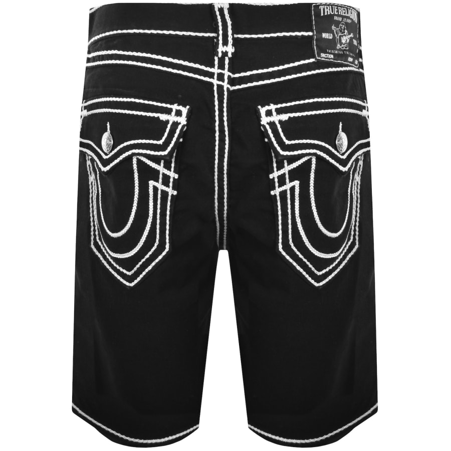 Image number 3 for True Religion Bobby Rope Stitch Shorts Black