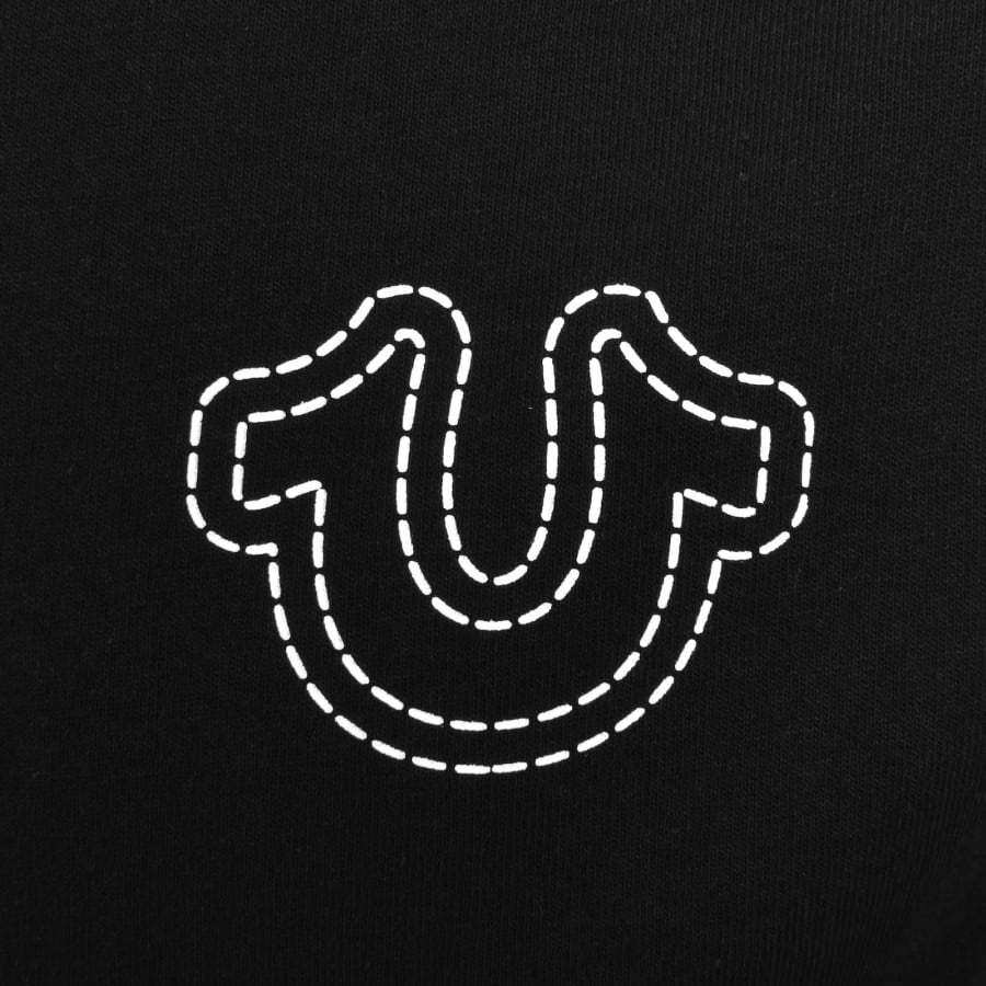 Image number 4 for True Religion Puff Stitch T Shirt Black