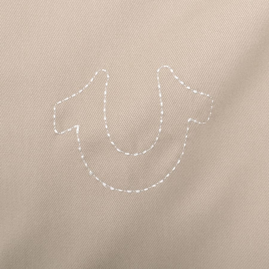 Image number 3 for True Religion Twill Bomber Jacket Beige