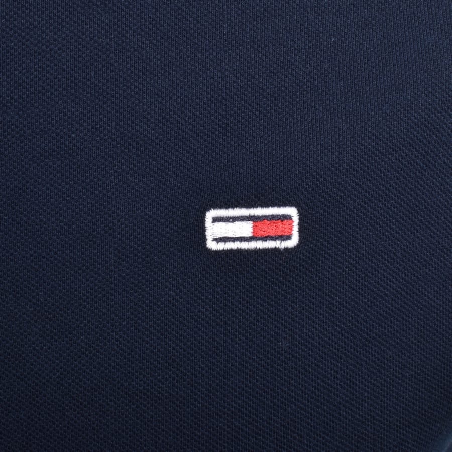 Image number 3 for Tommy Jeans Slim Fit Polo T Shirt Navy